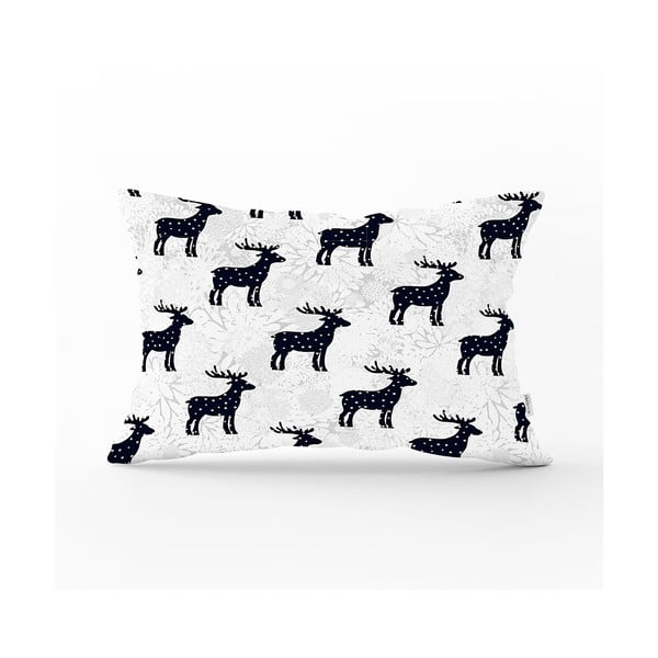 Kalėdinis pagalvės užvalkalas Minimalist Cushion Covers Reindeer and Stars, 35 x 55 cm