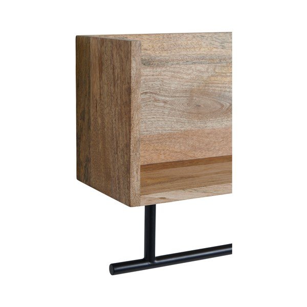 Natūralios spalvos iš mango masyvo sieninė lentyna 65 cm Sofie – Ellos Home-image-4