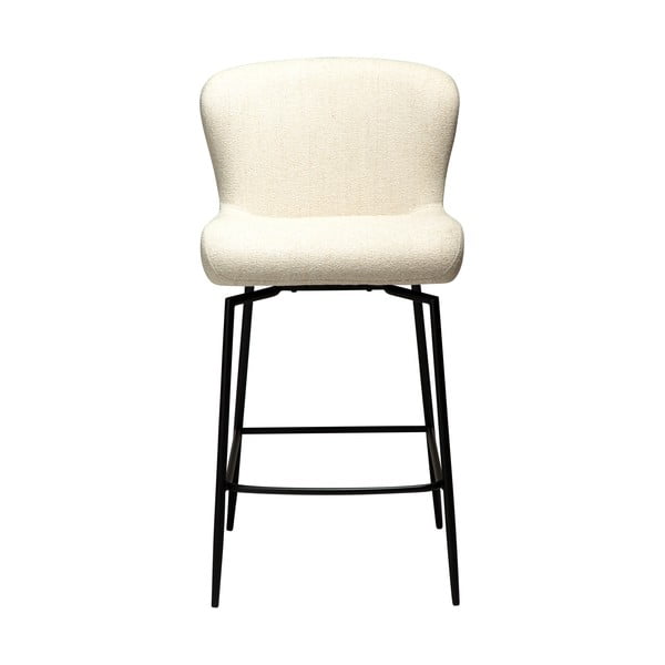 Kreminės spalvos iš audinio baro taburetė (sėdynės aukštis 67,5 cm) Glam – DAN-FORM Denmark-image-3