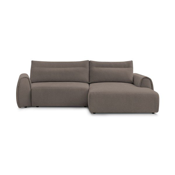 Kampinė sofa rudos spalvos Aden – Bobochic Paris