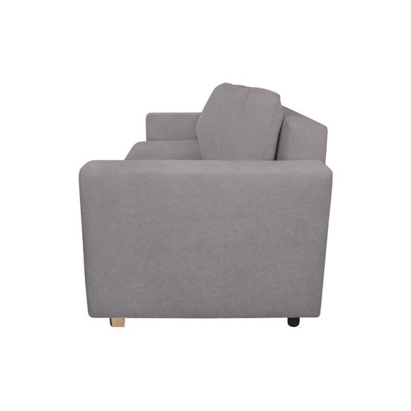 Šviesiai pilka trijų vietų sofa-lova "Kooko Home Soul-image-2
