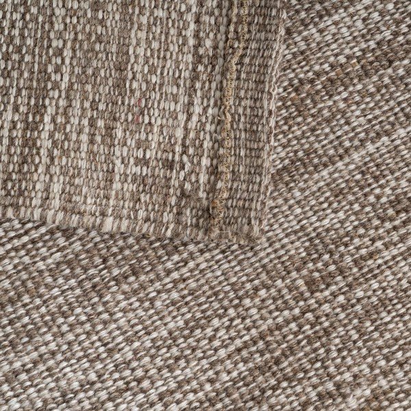 Apverčiamas iš vilnos mišinio kilimas rudos spalvos 80x150 cm – Ixia-image-3