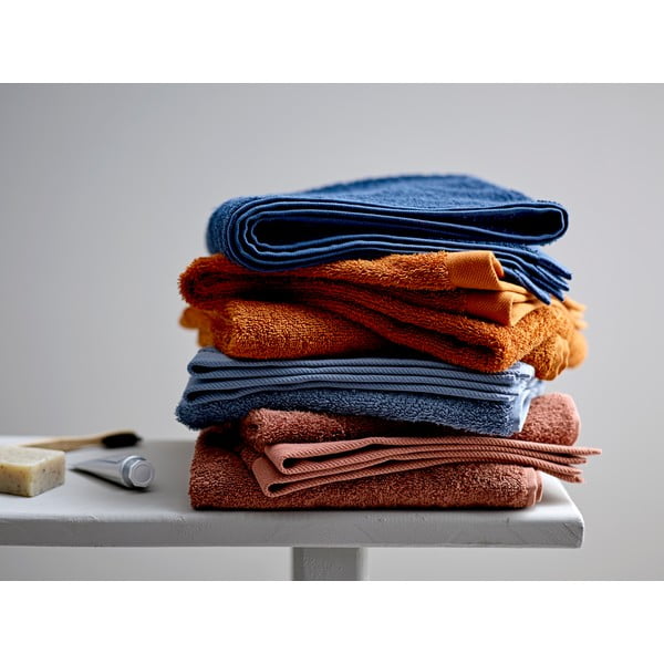 Mėlynas frotinis medvilninis rankšluostis Södahl China, 140 x 70 cm-image-3