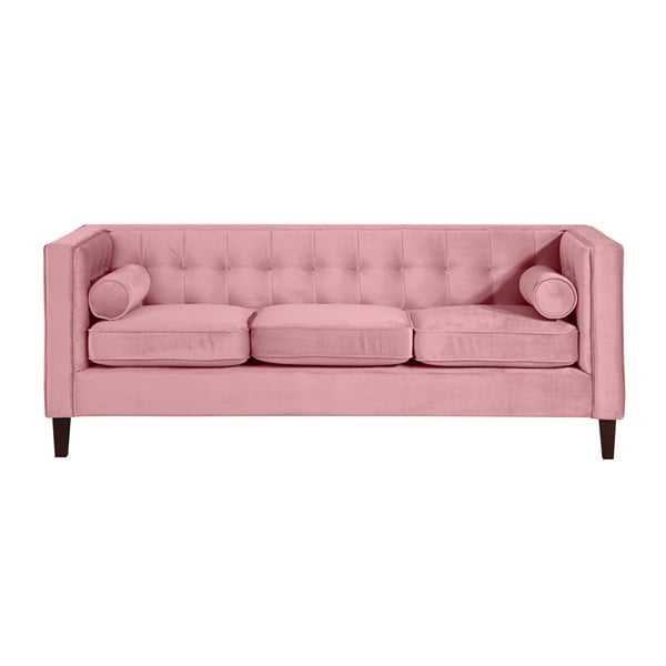 Rožinė sofa Max Winzer Jeronimo, 215 cm