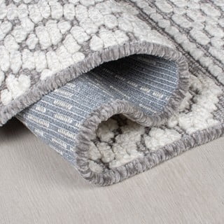 Skalbiamas iš šenilino kilimas pilkos spalvos 80x160 cm Jhansi – Flair Rugs