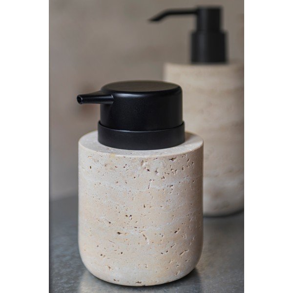 Iš akmens muilo dozatorius smėlio spalvos 250 ml Travertine – Mette Ditmer Denmark-image-2
