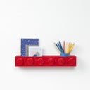 Vaikiška raudona sieninė lentyna LEGO® Sleek