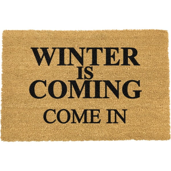 Natūralaus pluošto kilimėlis "Winter Is Coming", 40 x 60 cm cm