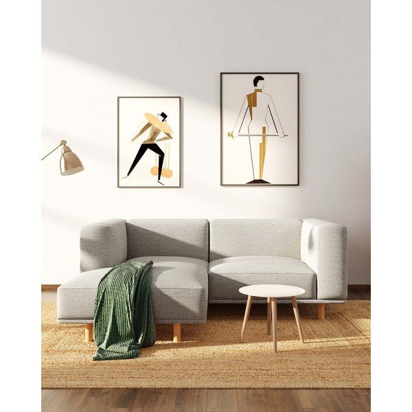 Kampinė sofa šviesiai pilkos spalvos (su kairiuoju kampu) Kukumo – Ame Yens-image-1