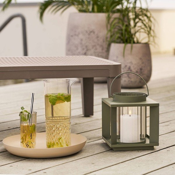 Iš metalo/iš stiklo žibintas (aukštis 20,5 cm) Lohals – House Nordic-image-1