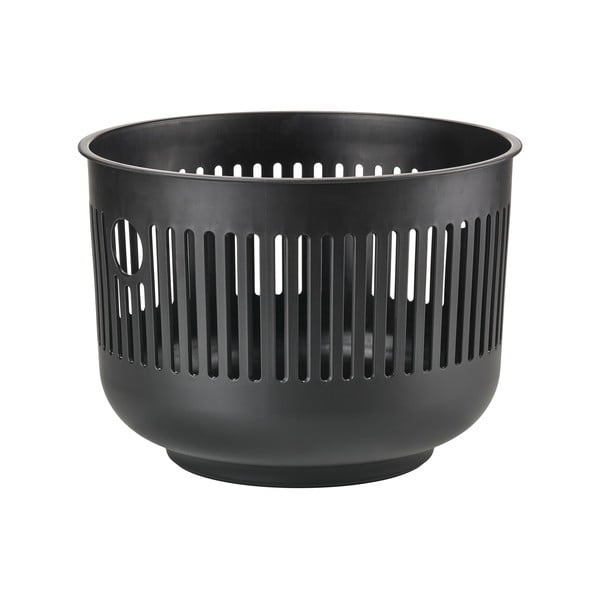 Juodos spalvos iš plastiko skalbinių krepšys 35 l Ume – Zone