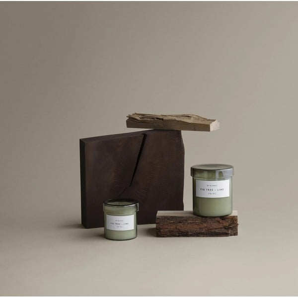 Aromatinė žvakė iš sojų vaško degimo laikas 45 h Valoa Fig Tree – Lime – Blomus-image-1