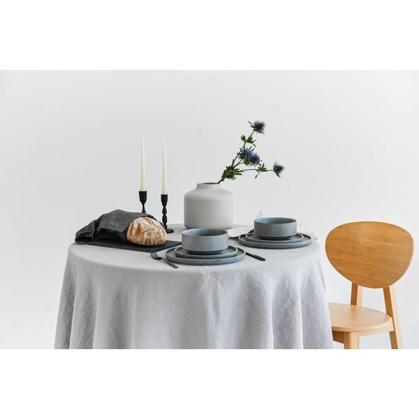 12 dalių pilkos spalvos akmens masės indų rinkinys Bonami selection Malia-image-3