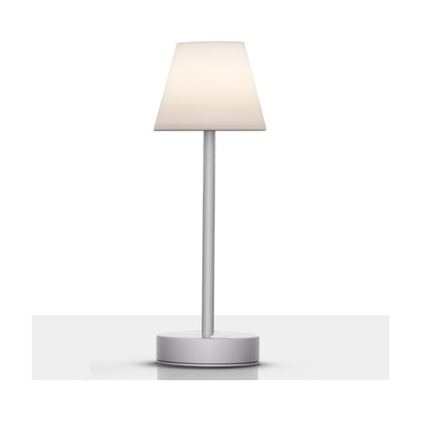 Baltai pilka stalinė lempa 32 cm Divina - Tomasucci