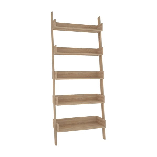 Knygų spinta iš ąžuolo medienos dekoro Tik