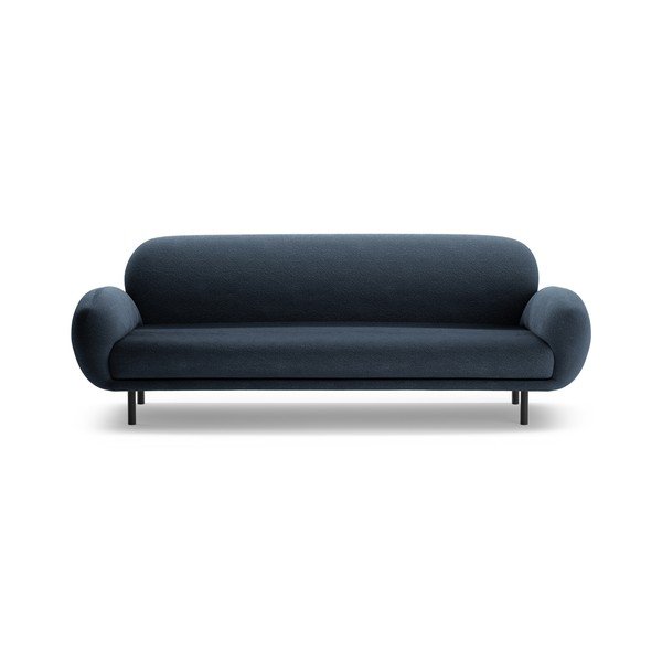 Tamsiai mėlynos spalvos iš boucle sofa 208 cm Poppy – Micadoni 