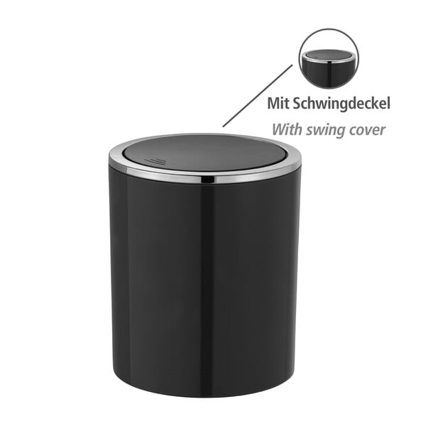 Juodas "Wenko Inca" šiukšlių krepšys, 2 l-image-2