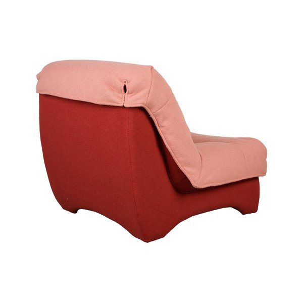 Raudonos spalvos/rožinės spalvos krėslas Twister – White Label-image-4