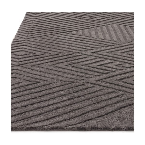 Kilimas iš vilnos antracito spalvos 160x230 cm Hague – Asiatic Carpets-image-4