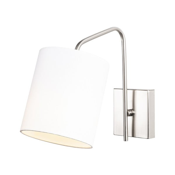 Sieninė lempa baltos spalvos/sidabrinės spalvos Ve – Opviq lights-image-2