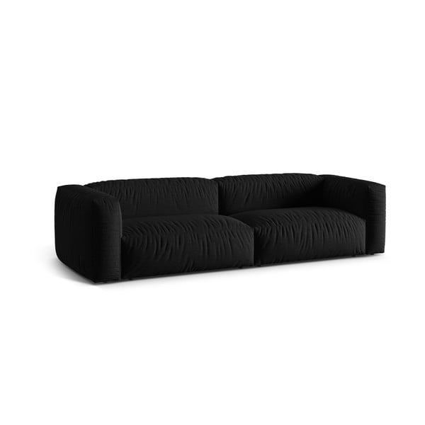 Sofa juodos spalvos 320 cm Martina – Micadoni Home-image-2
