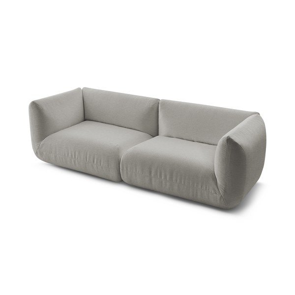 Smėlio spalvos velvetinė sofa 260 cm Lecomte - Bobochic Paris-image-3