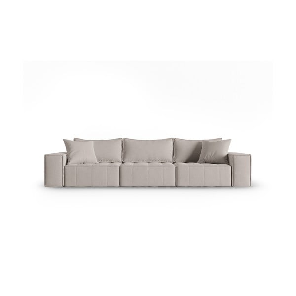 Sofa šviesiai pilkos spalvos 292 cm Mike – Micadoni Home
