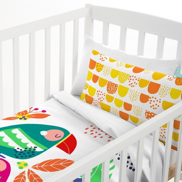 Lininis audinys Moshi Moshi Pretty Parrots, 100 x 120 cm-image-2