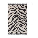 Juodos ir baltos spalvos kilimas 133x190 cm Esra Zebra – Flair Rugs