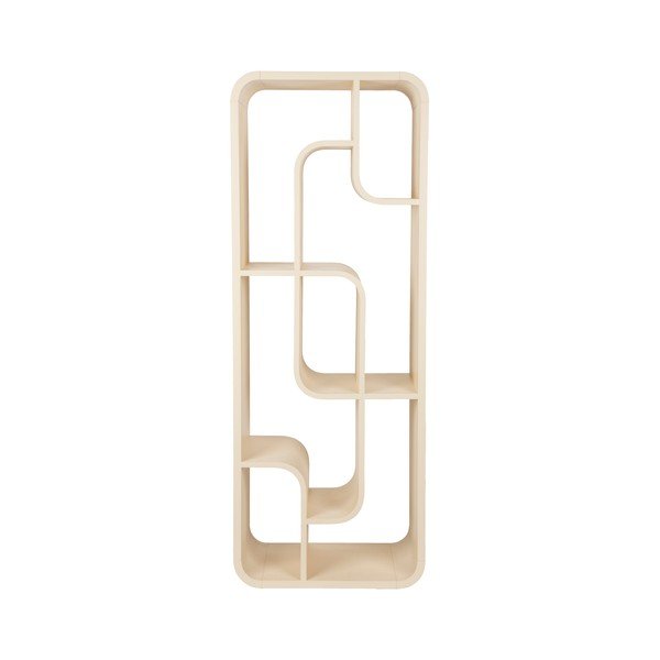 Kreminės spalvos iš ąžuolo masyvo knygų spinta  60x160x35 cm Seven – Zuiver-image-2