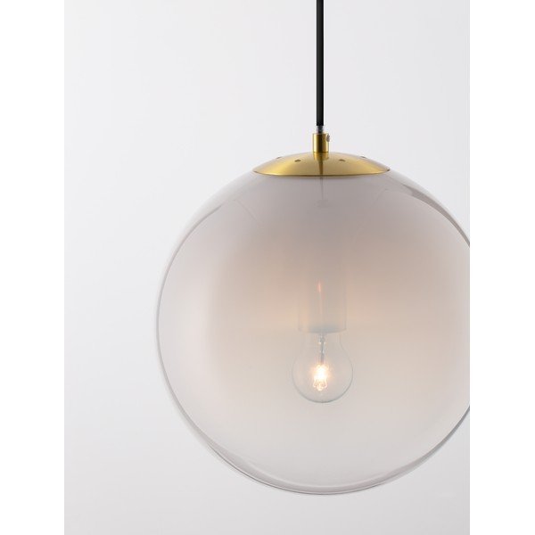 Baltos spalvos/auksinės spalvos iš stiklo kabantis šviestuvas ø 30 cm Vita – Nova Luce-image-1