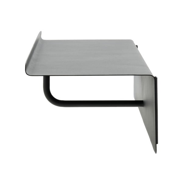 Juodos spalvos iš plieno sieninė lentyna su lentyna 21,5 cm A-Coat – Zone-image-4