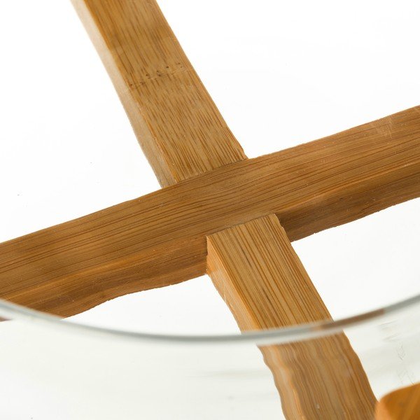 Stiklinio dubenėlio ir 2 bambukinių stalo įrankių rinkinys "Unimasa-image-2