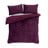 Bordo spalvos mikrofliso dvigulė patalynė 200x200 cm Cosy Diamond - Catherine Lansfield