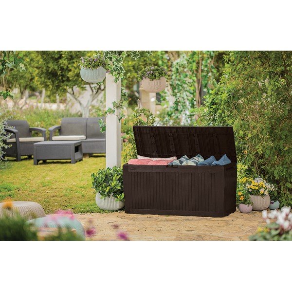 Sodo daiktadėžė rudos spalvos Comfy – Keter-image-1