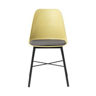 2 geltonos ir pilkos spalvos kėdžių rinkinys Unique Furniture Whistler