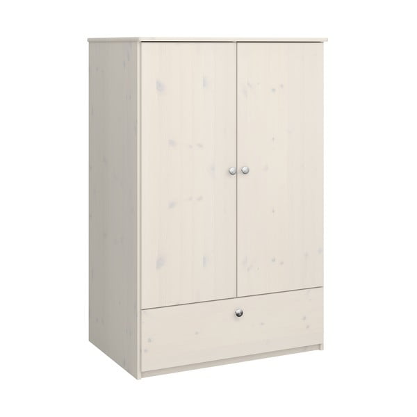 Balta vaikiška spinta iš pušies medienos 80x123 cm Memphis - Tvilum-image-2