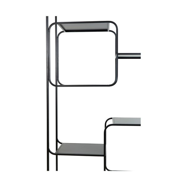 Juoda metalinė knygų spinta 100x206 cm Winston - Light & Living-image-4
