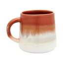 Oranžinės ir baltos spalvos puodelis Sass & Belle Bohemian Home Mojave, 400 ml