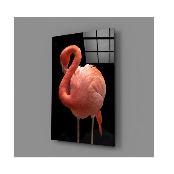Paveikslas ant stiklo Insigne Flamingo-image-4