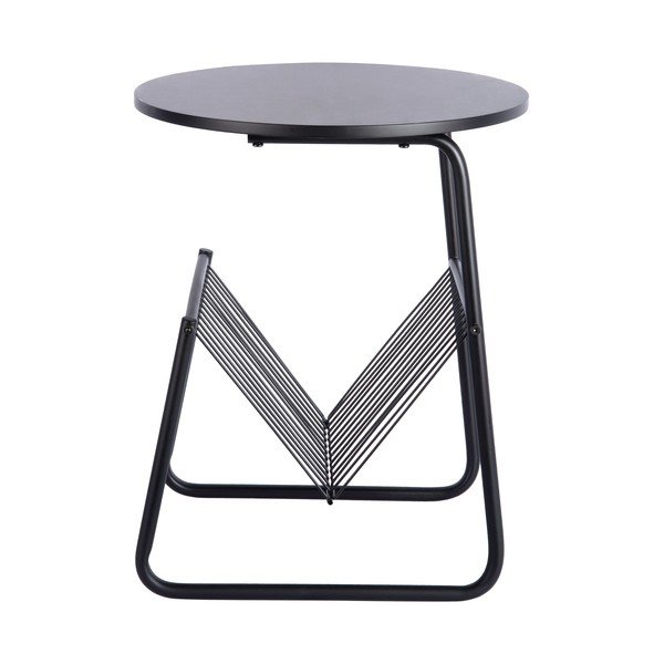 Iš metalo apvalios formos šoninis stalas ø 40 cm Riqueza Revista – Leitmotiv-image-3