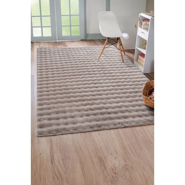 Skalbiamas smėlio spalvos kilimas 150x230 cm Bubble Emarald – Mila Home-image-1