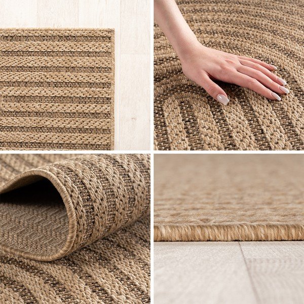 Rudos spalvos apvalios formos lauko ir vidaus kilimas ø 160 cm Timber 1401 – Ayyildiz Carpets-image-4