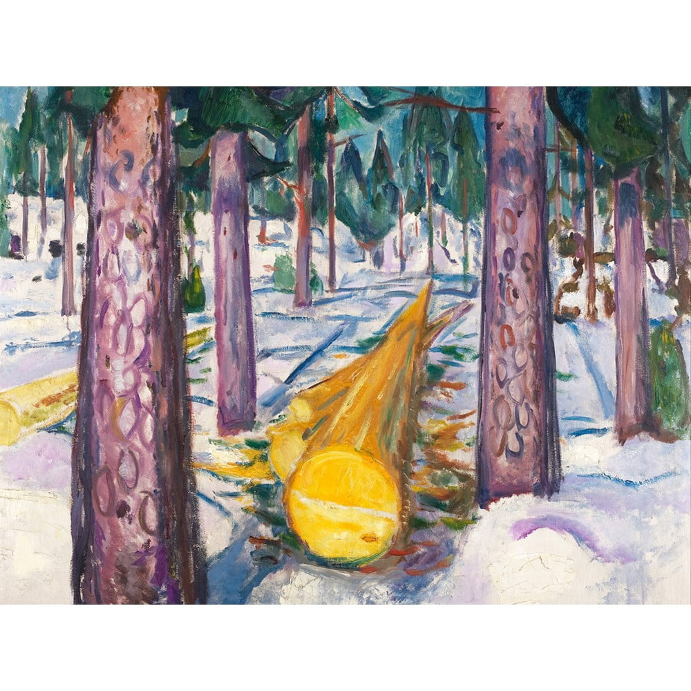 Edvard Munch reprodukcija The Yellow Log, 60 x 45 cm