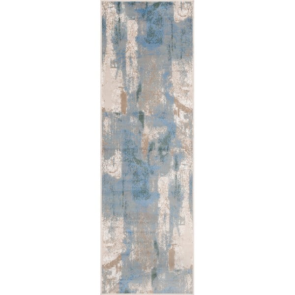 Šviesiai mėlynos spalvos kilimas 80x250 cm Sensi Zashi – FD