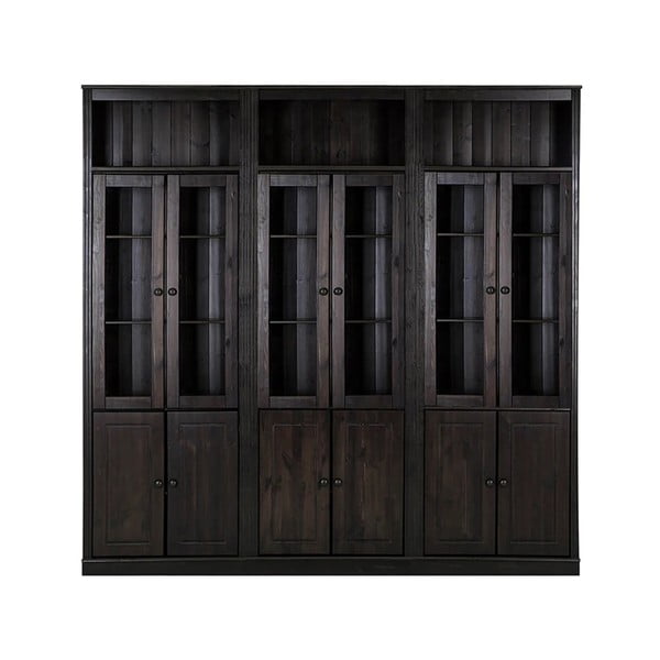 Iš pušies masyvo vitrina rudos spalvos 518x223 cm Anita – Støraa