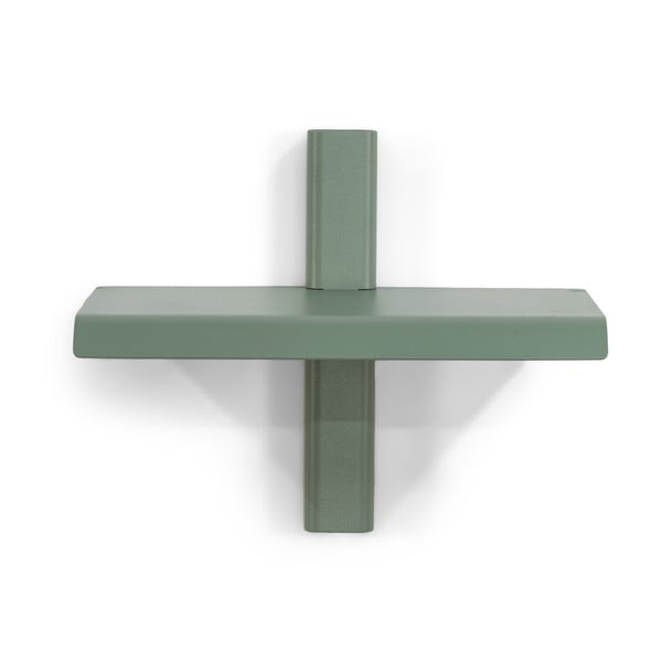 Pilkai žalios spalvos iš metalo sieninė lentyna 28 cm Hola – Spinder Design