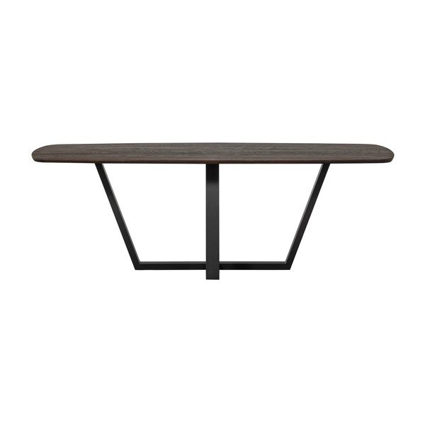 Valgomojo stalas su ąžuolo masyvo stalviršiu 100x220 cm Tablo – WOOOD