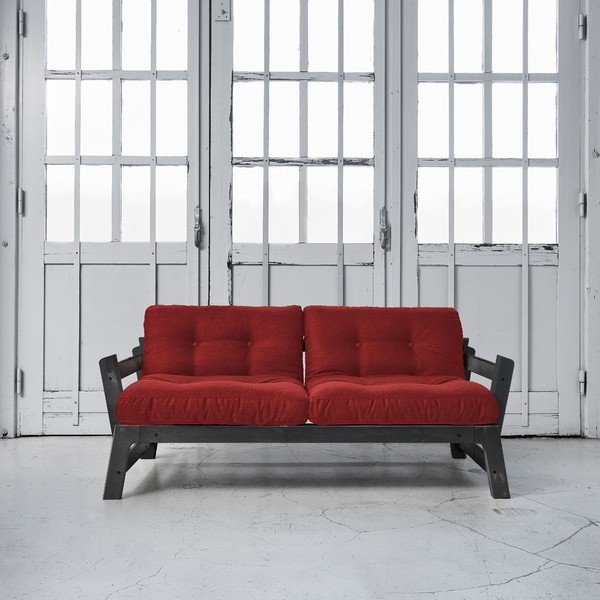 Sofa lova "Karup Step" juoda/raudona-image-1