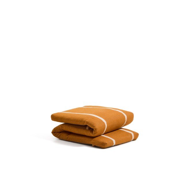 Oranžinės spalvos sodo kėdės paminkštinimas šezlongui 50x175 cm Daila – Kave Home-image-3